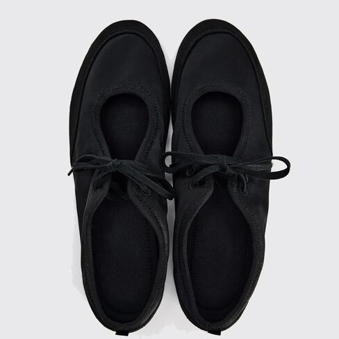 Lace Up Ballet Flats for Women Cute Tied Bow Round Toe Mary Jane Flats Comfortable Slip On Ballerina Shoes in Saudi Arabia