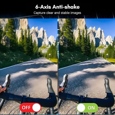 4K 30FPS Action Camera, 5G/2.4G WiFi Sports Camera with 1.33 Inch Touch Control Screens 154 Wide Angle Lens 6 Axis Gyro Stabilization for Cycling, Autorcycle (Black) in Saudi Arabia