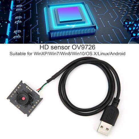 وحدة كاميرا HBV W202012HD USB كاميرا ويب 1MP HD OV9726 رقاقة 50FOV 1280x720 دليل الدقة لنظام WinXP W7 W8 W10 OS X in Kuwait
