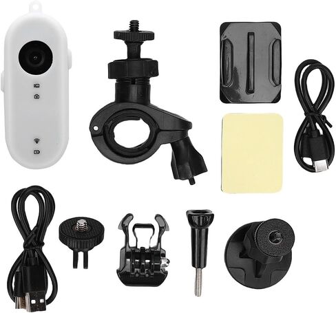 كاميرا Vikye Mini Body Camera، كاميرا أكشن قابلة للارتداء بدقة 1080 بكسل مع بطاقة ذاكرة سعة 64 جيجابايت، كاميرا جسم صغيرة مع مشبك زنبركي لمشي الحيوانات الأليفة والعمل والسفر in Saudi Arabia