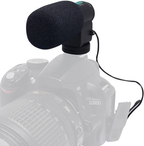 ميكروفون فيديو كاميرا Mcoplus لمقابلة DSLR ميكروفون بندقية لكانون لنيكون لسوني فوجي فيديوميك مع مقبس 3.5 مللي متر in Kuwait