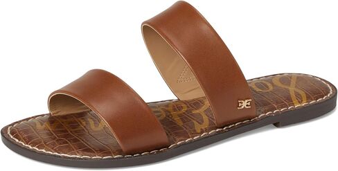Sam Edelman Women's Gala Flat Sandal, Rich Cognac Leather, 6 Wide in Saudi Arabia