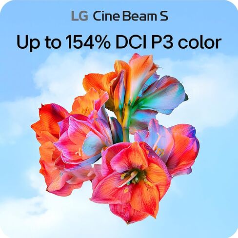 LG CineBeam S PU615U 4K UHD Ultra Short Throw Smart Projector, Auto Screen Adjustment, up to 100" projection, up to DCI-P3 154%, 450,000:1 Contrast, Speakers with Dolby Atmos, HDR10, HDMI, USB, HID in Saudi Arabia