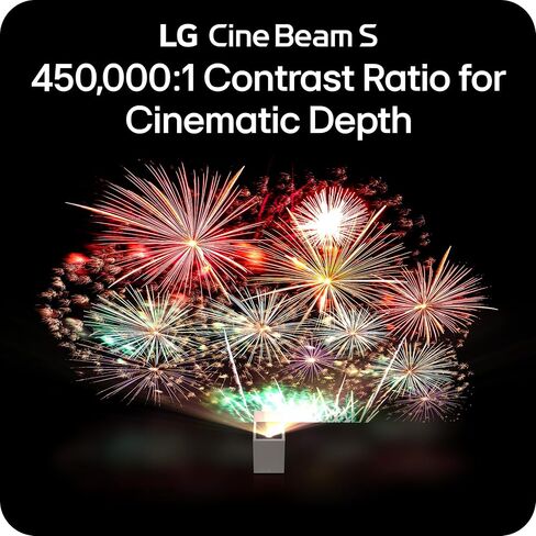 LG CineBeam S PU615U 4K UHD Ultra Short Throw Smart Projector, Auto Screen Adjustment, up to 100" projection, up to DCI-P3 154%, 450,000:1 Contrast, Speakers with Dolby Atmos, HDR10, HDMI, USB, HID in Saudi Arabia
