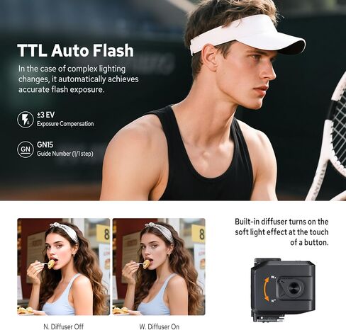 Godox iT30Pro S iT30 Pro Mini TTL Flash for Sony, Touchscreen 2.4G 1/8000s HSS Flash Speedlite, Built-in Battery Compatible with Sony Cameras in Saudi Arabia