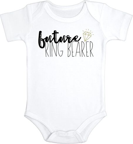 Future Ring Bearer Baby Boy Bodysuit | Wedding Announcement Jumpsuit in Saudi Arabia