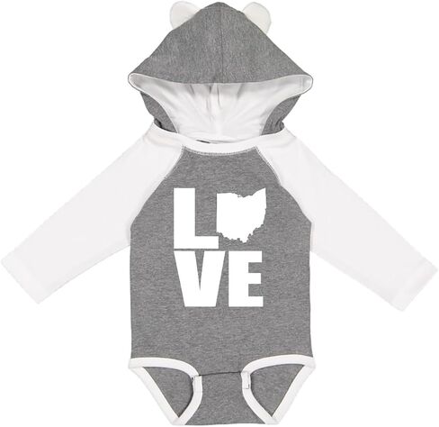 inktastic Ohio Love Long Sleeve Creeper in Saudi Arabia