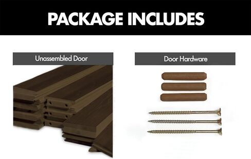 Homacer 50 in. x 80 in. Vertical Stripe Design Ebony Finished & Unassembled Pine Wood Barn Door (Interior Use Only) in Saudi Arabia