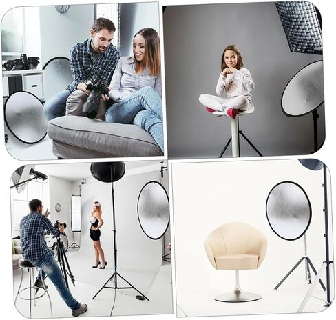 Gatuida Portable Photography Light Reflector with Silver and Camera Flash Diffuser for Outdoor Portraits Soft Balanced Lighting Easy Storage for Photographers and Creators in Saudi Arabia