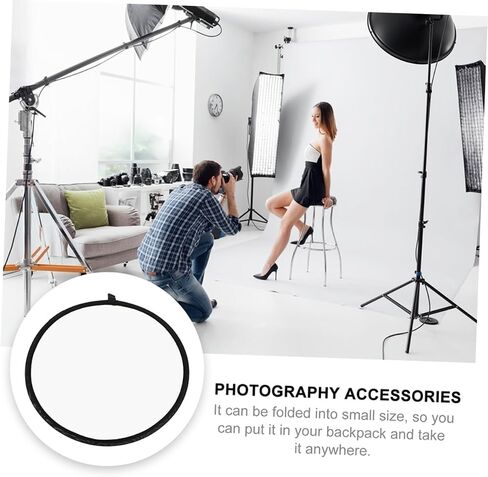Portable Photography Reflector Bright Light Diffuser for Macro Still Life and Outdoor Photo Lighting Compact Collapsible Camera Flash Reflector for Travel and Studio Use in Saudi Arabia
