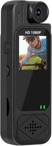 1080P Body Camera with Video 180 Degree Rotating Lens Wearable Pocket Camera for Outdoor Travel in Saudi Arabia