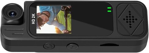 2K Body Camera with Video 180 Degree Rotating Lens Wearable Pocket Camera for Outdoor Travel in Saudi Arabia