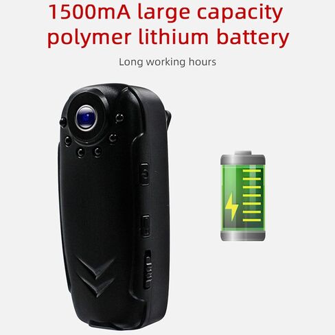 Portable Wearable Body Camera for Vlog Cycling Delivery Outdoor Activity 125°Wide Angles Lens Camcorder in Saudi Arabia