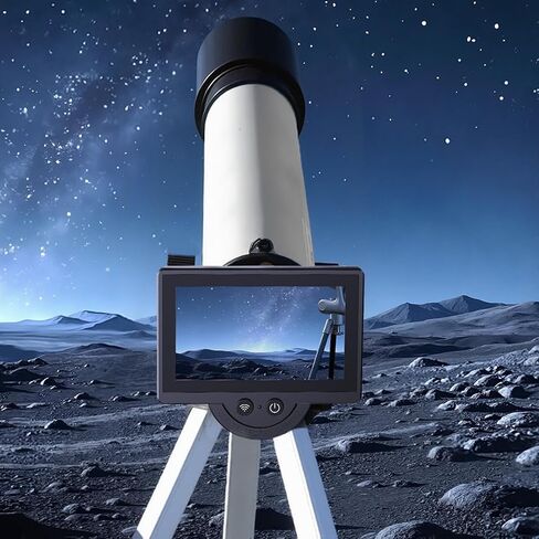 Dpofirs WiFi Telescope Camera Eyepiece, Electronic Eyepiece Camera with 4.3" Screen, Astronomy Camera Fits to 26mm-47mm Scopes, for Astrophotography, Birds Watching in Saudi Arabia