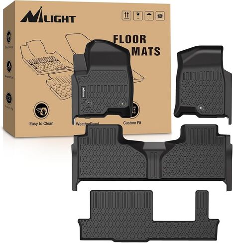Nilight Floor Mats for Chevy Traverse 2009-2017/2008-2017 Buick Enclave / 2007-2010 Saturn Outlook / 2007-2016 GMC Acadia All Weather Custom Fit Heavy Duty Floor Liners in Saudi Arabia