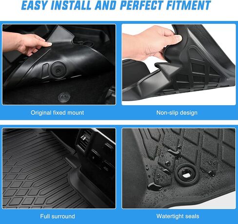 Nilight Floor Mats for Chevy Traverse 2009-2017/2008-2017 Buick Enclave / 2007-2010 Saturn Outlook / 2007-2016 GMC Acadia All Weather Custom Fit Heavy Duty Floor Liners in Saudi Arabia