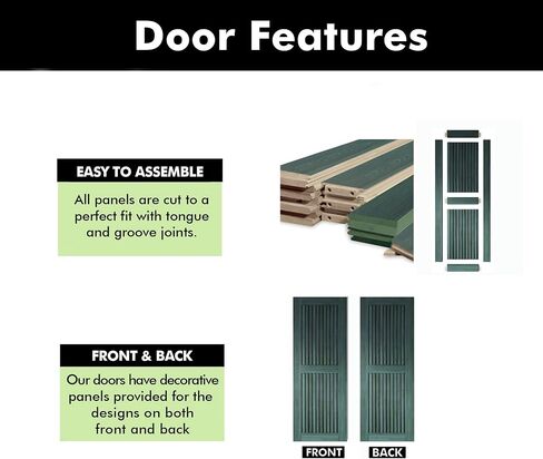 Homacer 36 بوصة × 80 بوصة تصميم شريط عمودي باب الحظيرة من خشب الصنوبر الملكي ومفكك (للاستخدام الداخلي فقط) in Kuwait