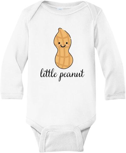بدلة قطعة واحدة لطيفة من Little Peanut Baby Onesie® هدية لحفلة استقبال المولود الجديد 71 (كم طويل أبيض، 6-9 أشهر) in Kuwait