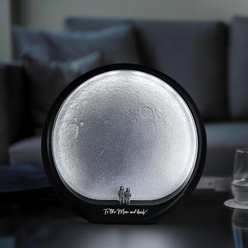 mamre Moon Lamp for Living Room, Decoration Night Light, Anniversary Valentine Gifts for Him, Mr & Mrs Signs for Wedding Table Décor, Home Gift Xmas Gift, Newlywed Couples Under The Full Moon in Saudi Arabia