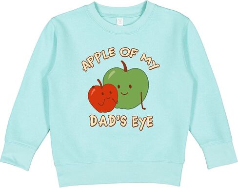 قميص من النوع الثقيل Apple Of My Dad's Eye للأطفال الصغار من Inktastic in Saudi Arabia