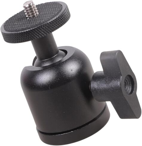 Lightweight Aluminum Alloy 3/8 to 1/4 Screw Adapter Ball Head with 360 Degree Rotation Suitable for Camera Tripod Mounts in Saudi Arabia