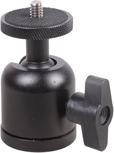 Lightweight Aluminum Alloy 3/8 to 1/4 Screw Adapter Ball Head with 360 Degree Rotation Suitable for Camera Tripod Mounts in Saudi Arabia
