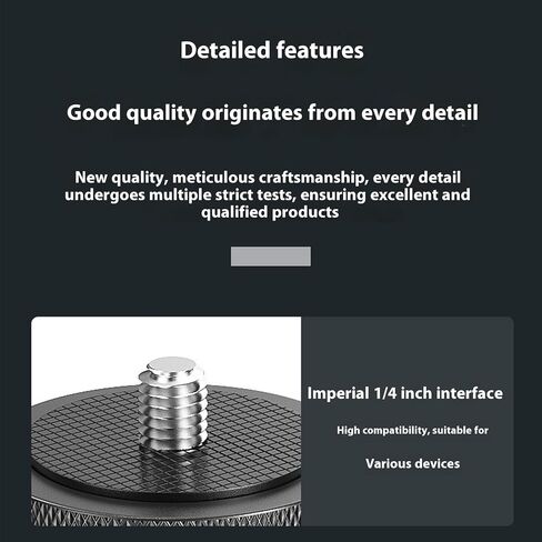 Lightweight Aluminum Alloy 3/8 to 1/4 Screw Adapter Ball Head with 360 Degree Rotation Suitable for Camera Tripod Mounts in Saudi Arabia