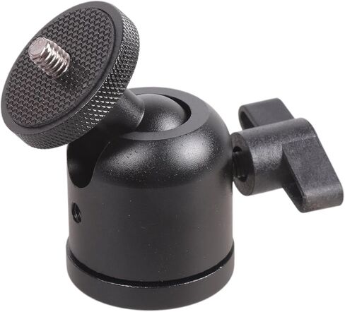 Lightweight Aluminum Alloy 3/8 to 1/4 Screw Adapter Ball Head with 360 Degree Rotation Suitable for Camera Tripod Mounts in Saudi Arabia