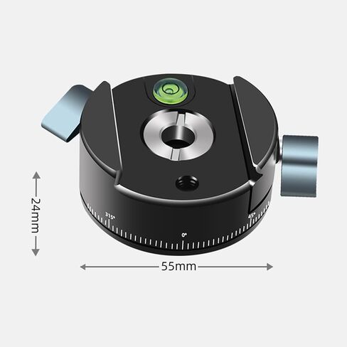 Swisses Compatible Panoramic Tripods Head 360 Degree Rotation Heavy Duty 5kg Load Aluminum Alloy Camera Mount for in Saudi Arabia