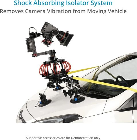 PROAIM Cyrus Mitchell Camera Vibration Isolator for 3-Axis Camera Gimbals & Large Remote Pan Tilt Heads | Versatile Car Mount Rig for Smoothest Shots | Payload: 5-50kg/11-110lb in Saudi Arabia