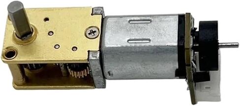 Dual/Single Shaft N20 Gear Moror Reducer Low Speed 4~380RPM Engine Robot DC Metal Motors with Encoder(34 to136rpm D Shaft) in Saudi Arabia