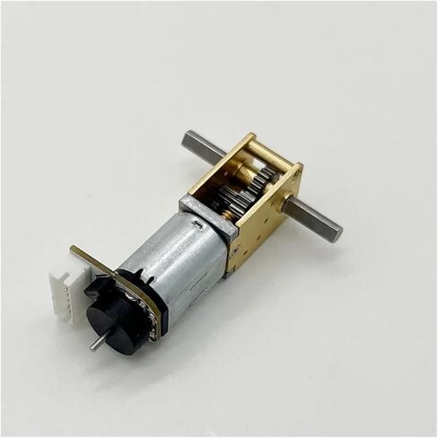 Dual/Single Shaft N20 Gear Moror Reducer Low Speed 4~380RPM Engine Robot DC Metal Motors with Encoder(34 to136rpm D Shaft) in Saudi Arabia
