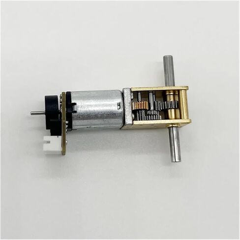 Dual/Single Shaft N20 Gear Moror Reducer Low Speed 4~380RPM Engine Robot DC Metal Motors with Encoder(34 to136rpm D Shaft) in Saudi Arabia