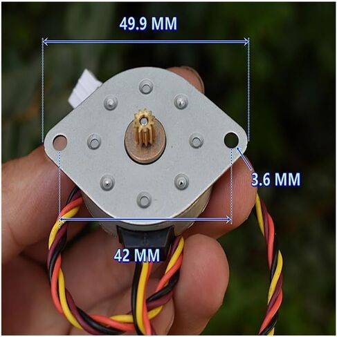Four-Phase Five-Wire Stepping Electronic Starter DC5V-12V 35MM 3.75 Degrees/7.5 Degrees Stepper Electronic Starter Toy Engine(Thickness 8.4mm) in Saudi Arabia