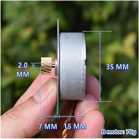 Four-Phase Five-Wire Stepping Electronic Starter DC5V-12V 35MM 3.75 Degrees/7.5 Degrees Stepper Electronic Starter Toy Engine(Thickness 8.4mm) in Saudi Arabia