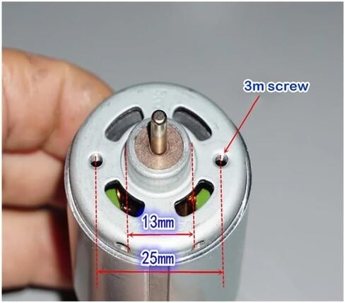 RS-555 DC Electronic Starter DC12V-18V 17500RPM 5-Pole Rotor Large Torque High Speed Small Carbon Brush Tool Electronic Starter in Saudi Arabia