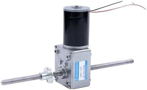 12V/24V DC M8 Screw Double Output Shaft Worm Gear Reducer Electronic Starter 5840-31ZY Adjustable Speed Can CW CCW Electronic Starter(40RPM 12V,Only Motor) in Saudi Arabia