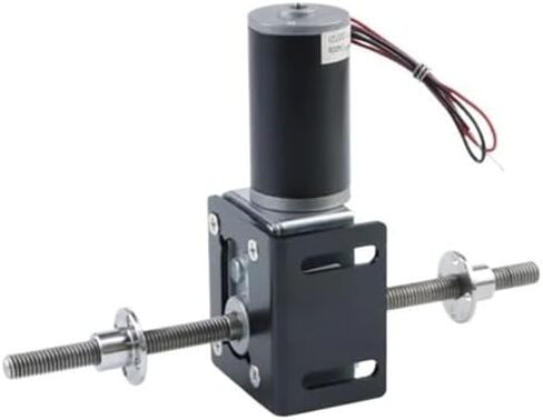 12V/24V DC M8 Screw Double Output Shaft Worm Gear Reducer Electronic Starter 5840-31ZY Adjustable Speed Can CW CCW Electronic Starter(40RPM 12V,Only Motor) in Saudi Arabia