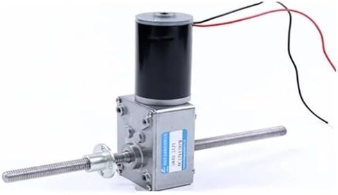 12V/24V DC M8 Screw Double Output Shaft Worm Gear Reducer Electronic Starter 5840-31ZY Adjustable Speed Can CW CCW Electronic Starter(40RPM 12V,Only Motor) in Saudi Arabia