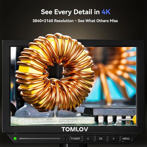 TOMLOV Autofocus 4K Digital Microscope: 8" TM4K-AF Flex Arm HDMI Micro Soldering Microscopes for Adults+TOMLOV 4K Autofocus Microscope TM4K-AF Max in Saudi Arabia