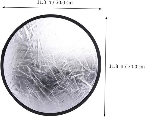 Portable Photography Reflector and Camera Light Diffuser Compact Silver and White Reflector for Outdoor and Indoor Photo Lighting in Saudi Arabia