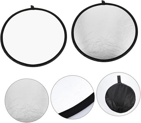 Portable Photography Reflector and Camera Light Diffuser Compact Silver and White Reflector for Outdoor and Indoor Photo Lighting in Saudi Arabia