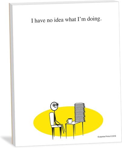 I Understand Nothing Funny Notepad - 4 x 5.25 inch, 50 sheets - Sarcastic Memo Pad - Novelty Gag Gift for Work Office, Friends and Coworkers - USA Made in Kuwait