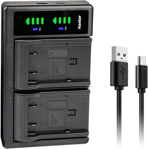 بطارية Kastar عبوتان + شاحن USB مزدوج LTD2 متوافق مع JVC GZ-MG27EK GZ-MG27EX GZ-MG27EZ GZ-MG27U GZ-MG27US GZ-MG30 GZ-MG30AA GZ-MG30AC GZ-MG30E GZ-MG30EK GZ-MG30EX GZ-MG30EY GZ-MG30EZ in Saudi Arabia