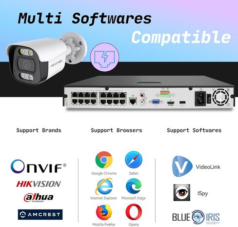 4K/8MP Outdoor Security Bullet POE IP Camera, Human/Vehicle Detection, 98ft Color Night Vision, IP67 Weatherproof, MicroSD Recording (256GB), 2 Way Talk in Saudi Arabia