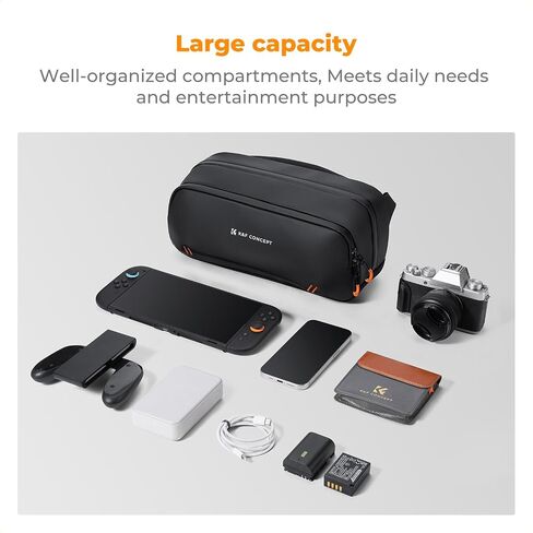 K&F CONCEPT Storage Sling Bag, Vlog Photography Camera HandBag, Portable Carrying Case for Switch 2/Steam Deck/DJI Osmo Pocket 3/Mobile 7P/GoPro/Insta360 Action Cameras & Digital Accessories in Kuwait