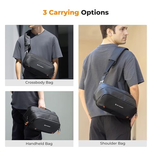 K&F CONCEPT Storage Sling Bag, Vlog Photography Camera HandBag, Portable Carrying Case for Switch 2/Steam Deck/DJI Osmo Pocket 3/Mobile 7P/GoPro/Insta360 Action Cameras & Digital Accessories in Kuwait