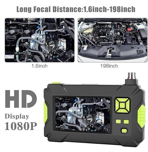 Endoscope Industrial Endoscope Camera 8 mm Waterproof Drain Snake Camera, 1080P4.3 Digital Borescope Inspection Camera with Light, for Pipeline Repair,House Repair in Saudi Arabia