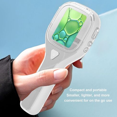 مجهر رقمي محمول من PUSOKEI، تكبير 2 ميجابكسل 500x مع شاشة 2 بوصة و6 مصابيح LED، لحام إصلاح دائرة التصوير الفوتوغرافي الكلي (أبيض) in Kuwait