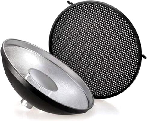 Godox Black/Silver Beauty Dish Photography Reflector for AD200Pro II AD200pro AD200, AD360II Flash - Honeycomb Cover Included (AD-S3) in Saudi Arabia